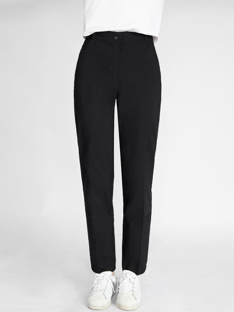 Women 89th + Madison Pants | Millennium Stretch Straight Leg Pants Black