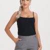 Women 89th + Madison Tops | Rib Button Front Camisole