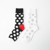 Women 89th + Madison Socks | Assorted 2-Pack Socks Black/Dots