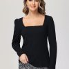 Women 89th + Madison Tops | Puff Shoulder Knit Top