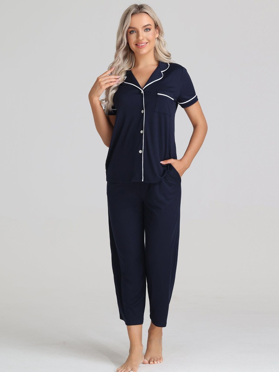 Women 89th + Madison Sleepwear | Jersey Pajamas Set Baltic Sea