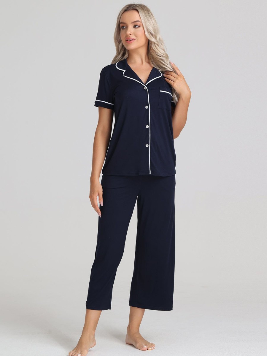 Women 89th + Madison Sleepwear | Jersey Pajamas Set Baltic Sea