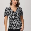 Women 89th + Madison Tops | Floral Puff Sleeve Top