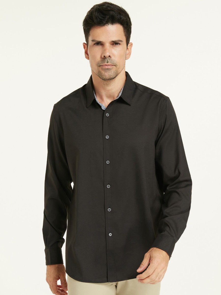 Women 89th + Madison Tops | Button-Up Shirt Rt Black