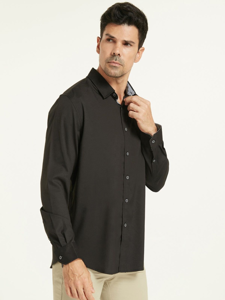 Women 89th + Madison Tops | Button-Up Shirt Rt Black