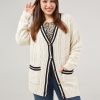 Women 89th + Madison Sweaters & Cardigans | Chunky Cable Boyfriend Cardigan