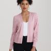 Women 89th + Madison Tops | Lace Sleeve Open Front Cardigan