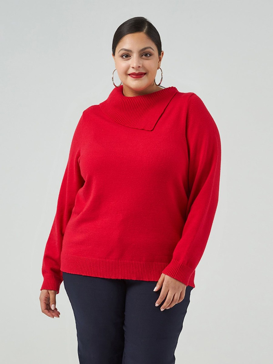 Women 89th + Madison Sweaters & Cardigans | Split Neck Sweater