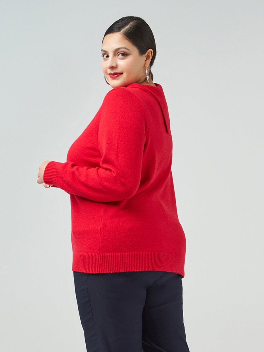 Women 89th + Madison Sweaters & Cardigans | Split Neck Sweater