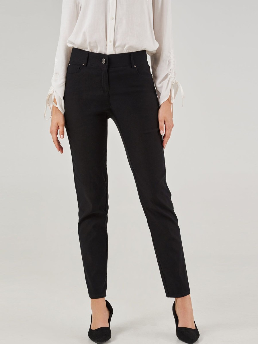 Women 89th + Madison Pants | Millennium Five Pocket Stretch Straight Leg Pants