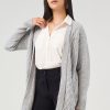 Women 89th + Madison Tops | Mixed Cable Open Cardigan