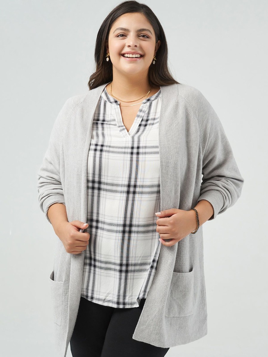 Women 89th + Madison Sweaters & Cardigans | Raglan Sleeve Open Cardigan