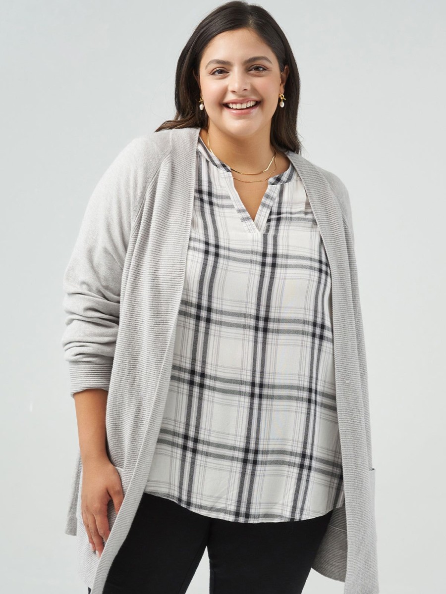 Women 89th + Madison Sweaters & Cardigans | Raglan Sleeve Open Cardigan