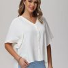 Women 89th + Madison Tops | 3/4 Sleeve Button Blouse