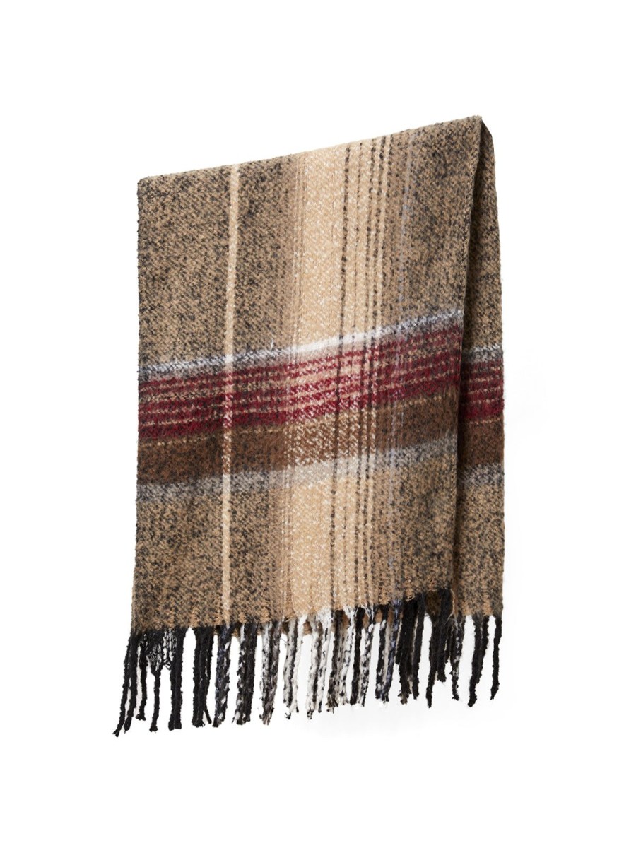 Women 89th + Madison Scarves | Check Scarf With Tassel