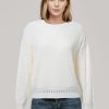 Women 89th + Madison Sweaters & Cardigans | Pointelle Drop Shoulder Pullover