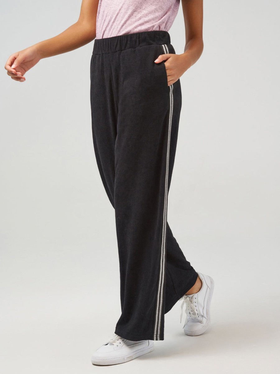 Women 89th + Madison Pants | Trim Strip Wide Leg Pant