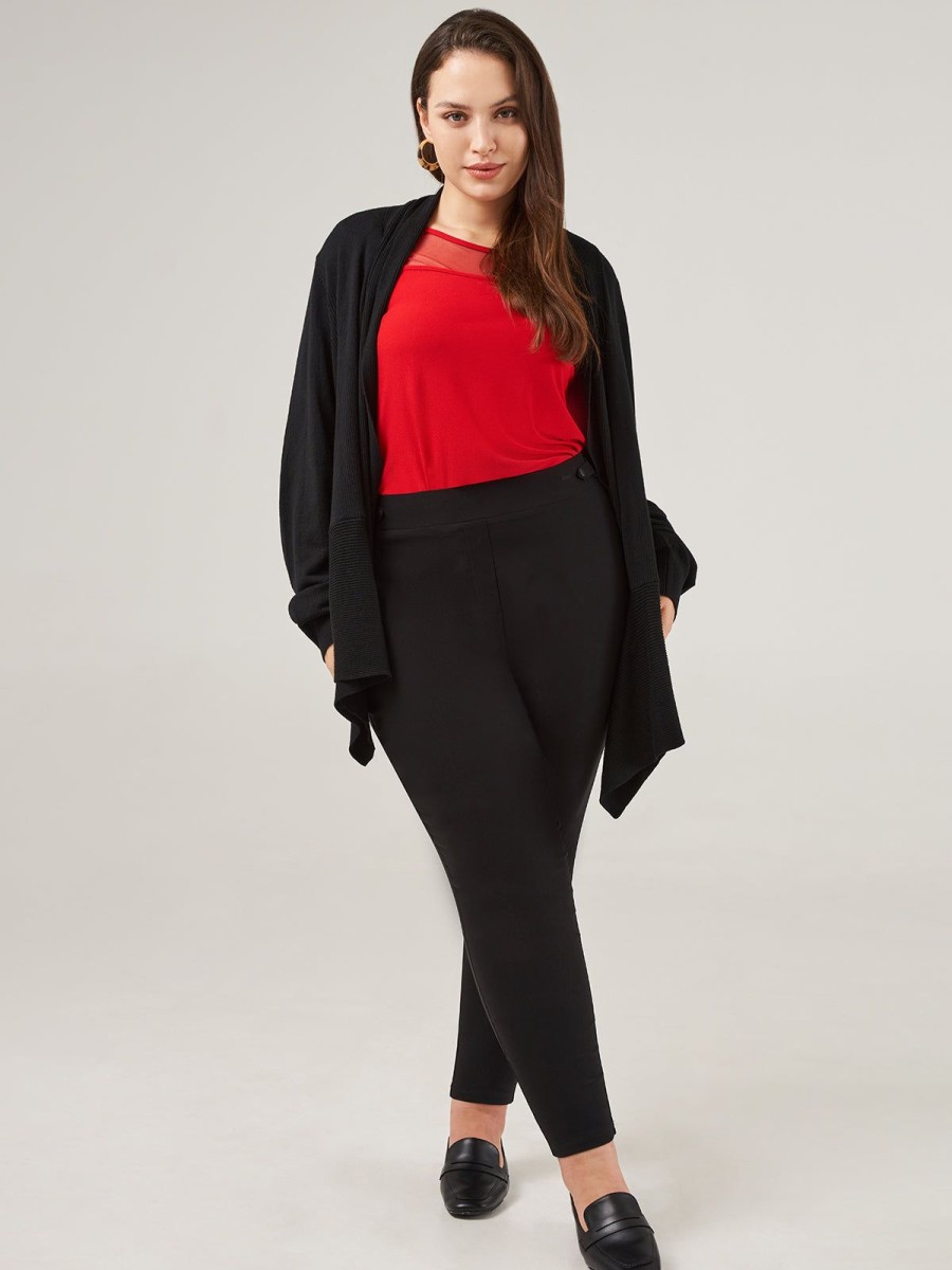 Women 89th + Madison Sweaters & Cardigans | Directional Rib Drape Open Cardigan