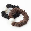 Women 89th + Madison Hair Accessories | Beaded 2-Pack Scrunchies Black/Purple