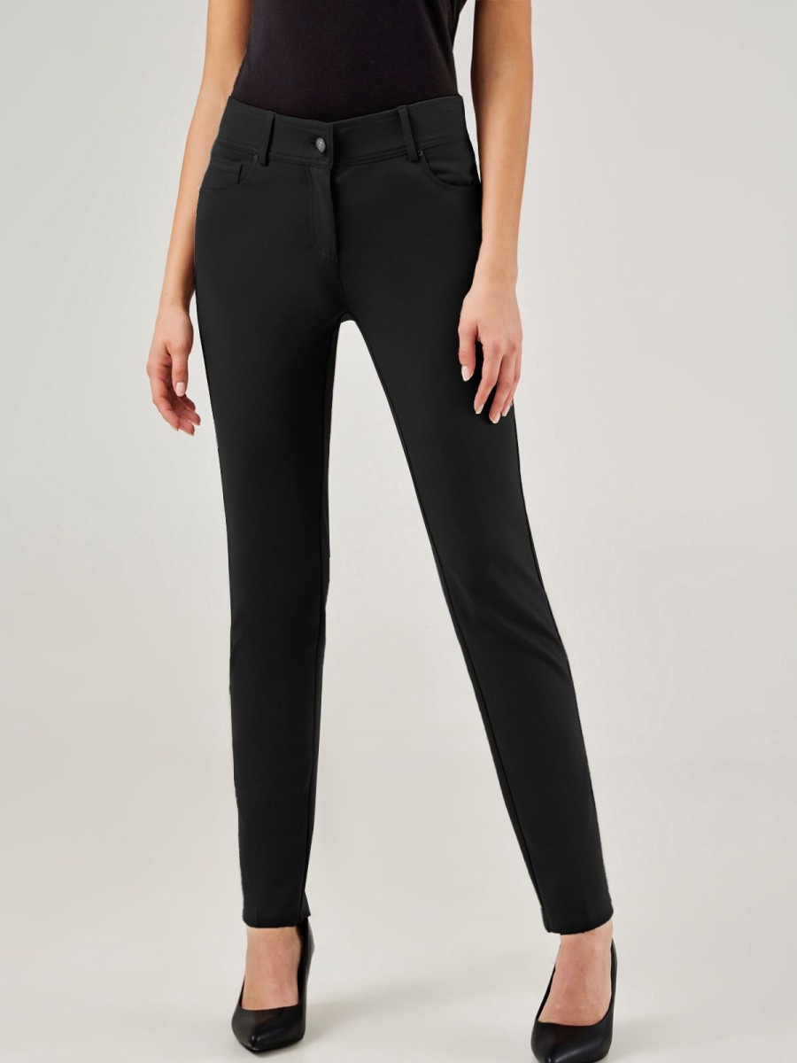 Women 89th + Madison Pants | Luxe Ponte Five Pocket Stretch Straight Leg Pants