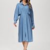 Women 89th + Madison Dresses | Button Front Batwing Sleeve Dress Glacier Lake