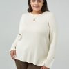 Women 89th + Madison Tops | Rib Crewneck Pullover