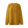 Women 89th + Madison Tops | Henley Cable Rib Sweater