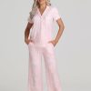 Women 89th + Madison Sleepwear | Leopard Pajamas Set Neon Peach Combo