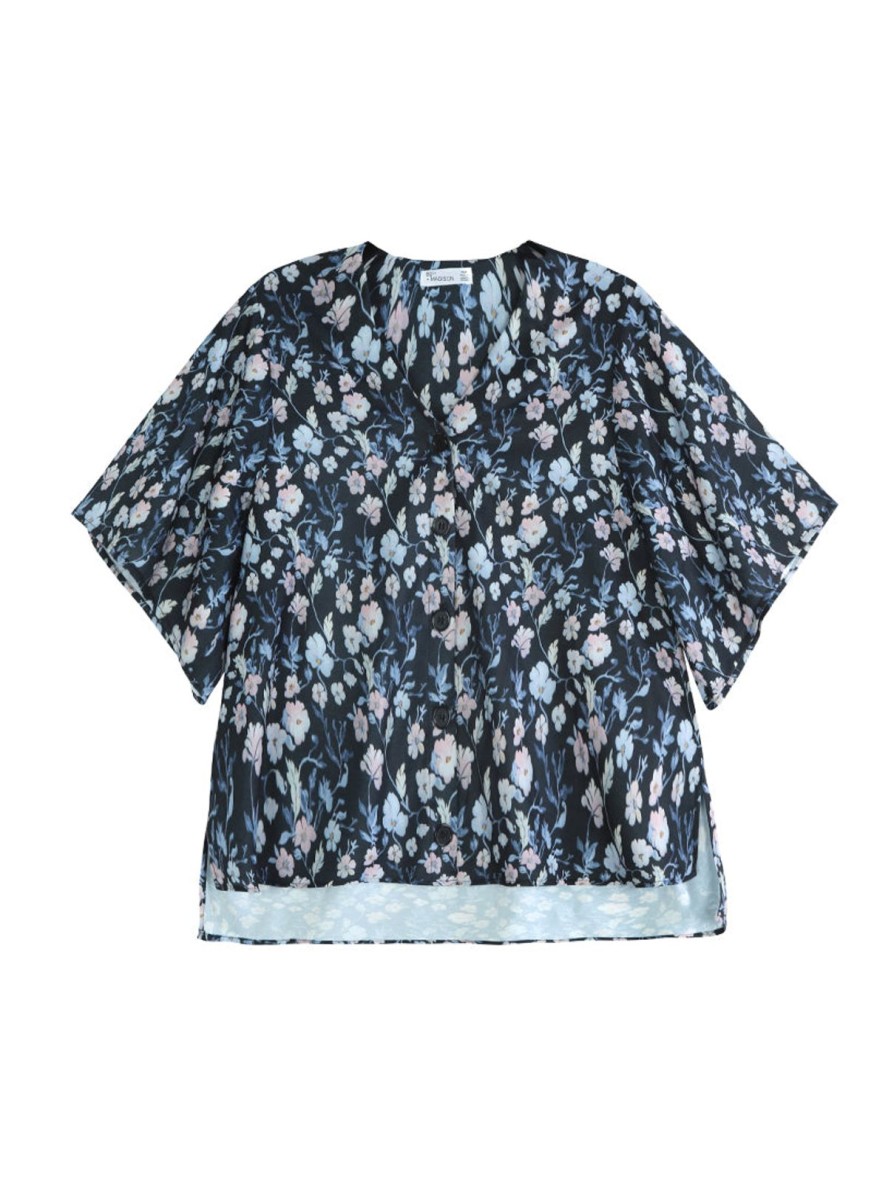 Women 89th + Madison Tops | Button Front Dolman Blouse