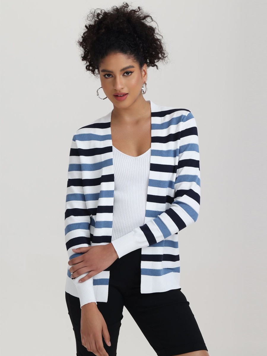 Women 89th + Madison Sweaters & Cardigans | Mix Stripe Cardigan