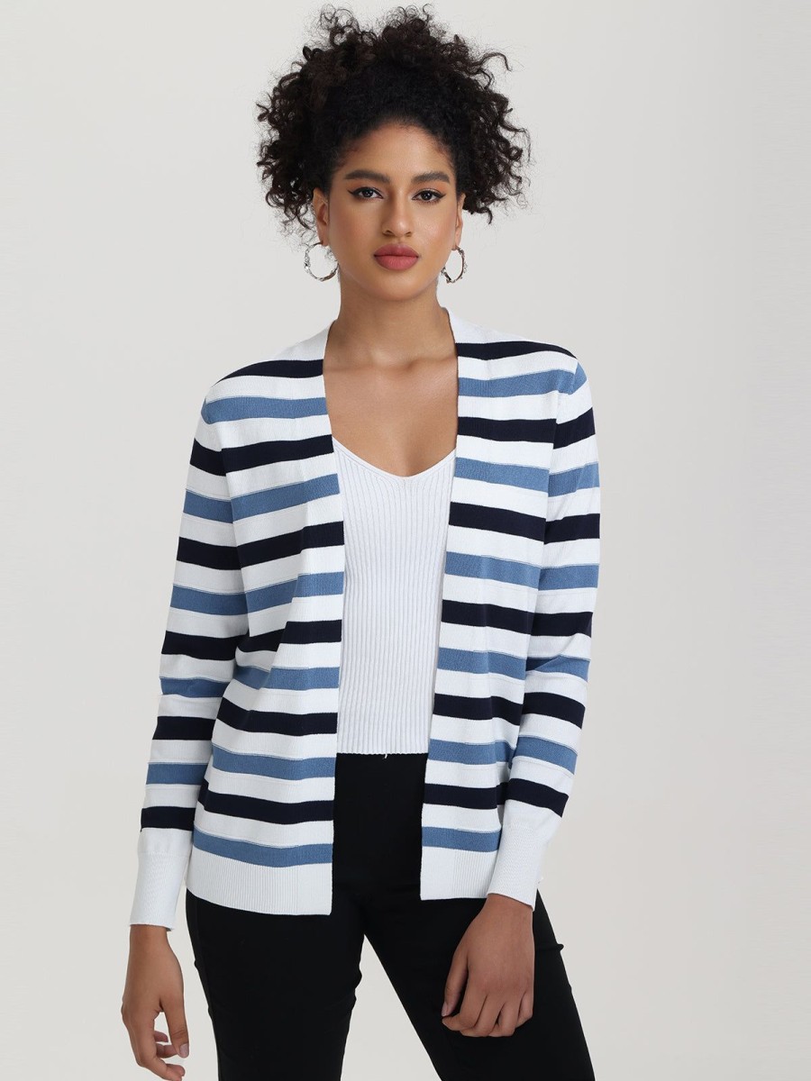 Women 89th + Madison Sweaters & Cardigans | Mix Stripe Cardigan