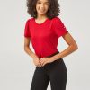 Women 89th + Madison Tops | Puff Sleeve Rib Top