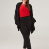 Women 89th + Madison Tops | Directional Rib Drape Open Cardigan