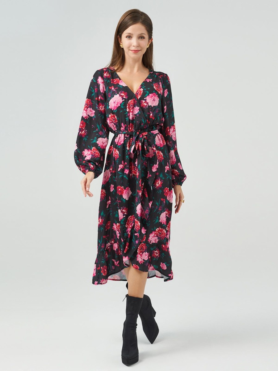 Women 89th + Madison Dresses | Print Puff Sleeve Dress