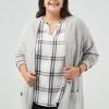 Women 89th + Madison Tops | Raglan Sleeve Open Cardigan