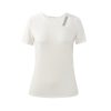 Women 89th + Madison Tops | Asymetrical Crushed Ice Trim Top