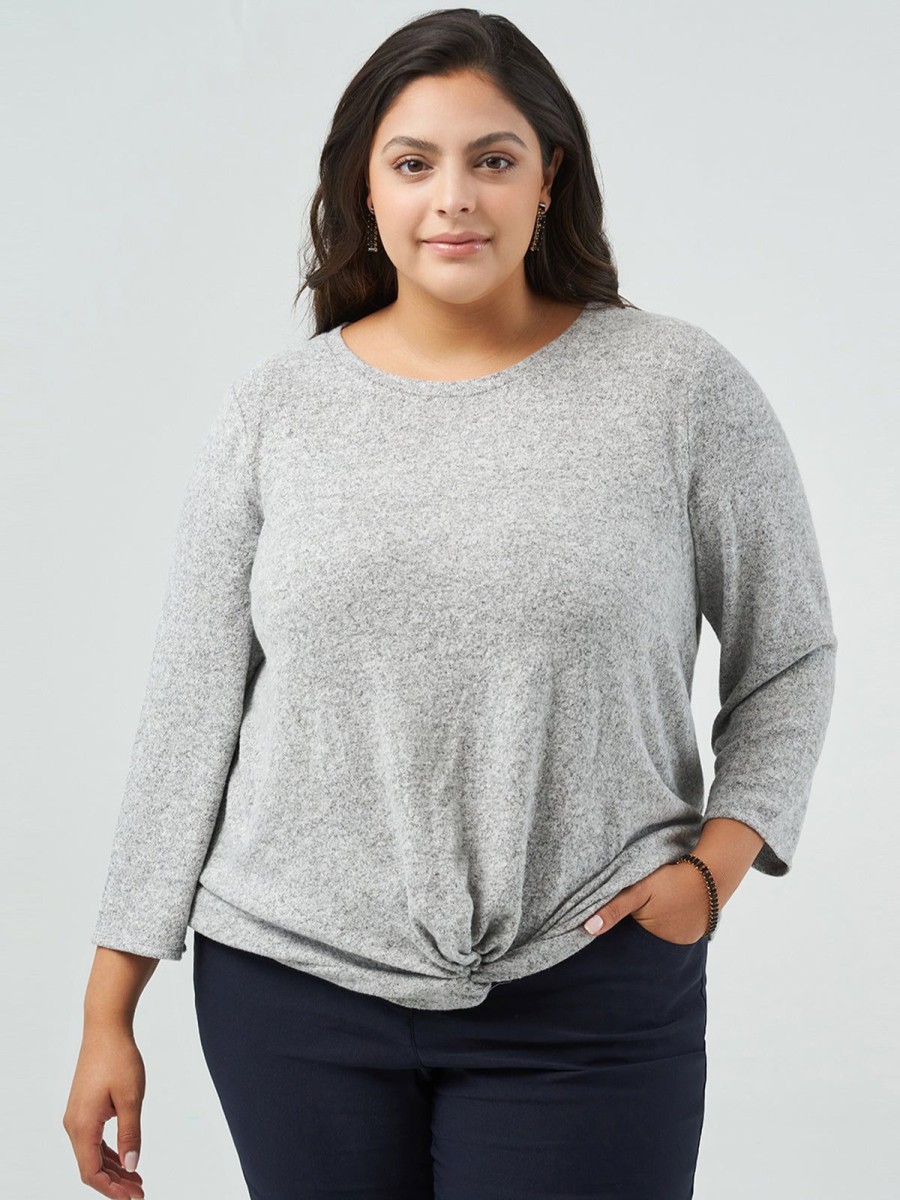 Women 89th + Madison Tops | 3/4 Sleeve Crewneck Top