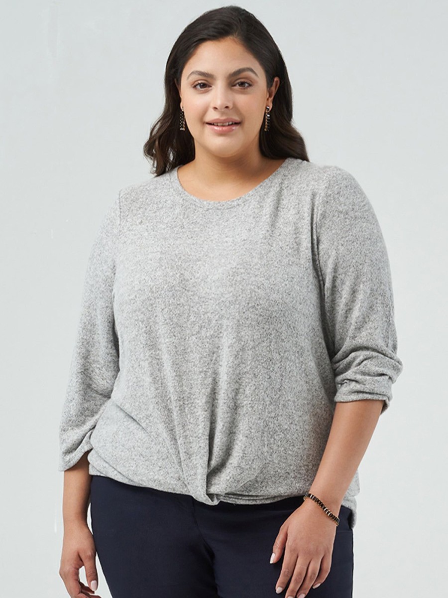 Women 89th + Madison Tops | 3/4 Sleeve Crewneck Top