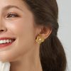 Women 89th + Madison Earrings | Pearl Floral Stud Earring Gold