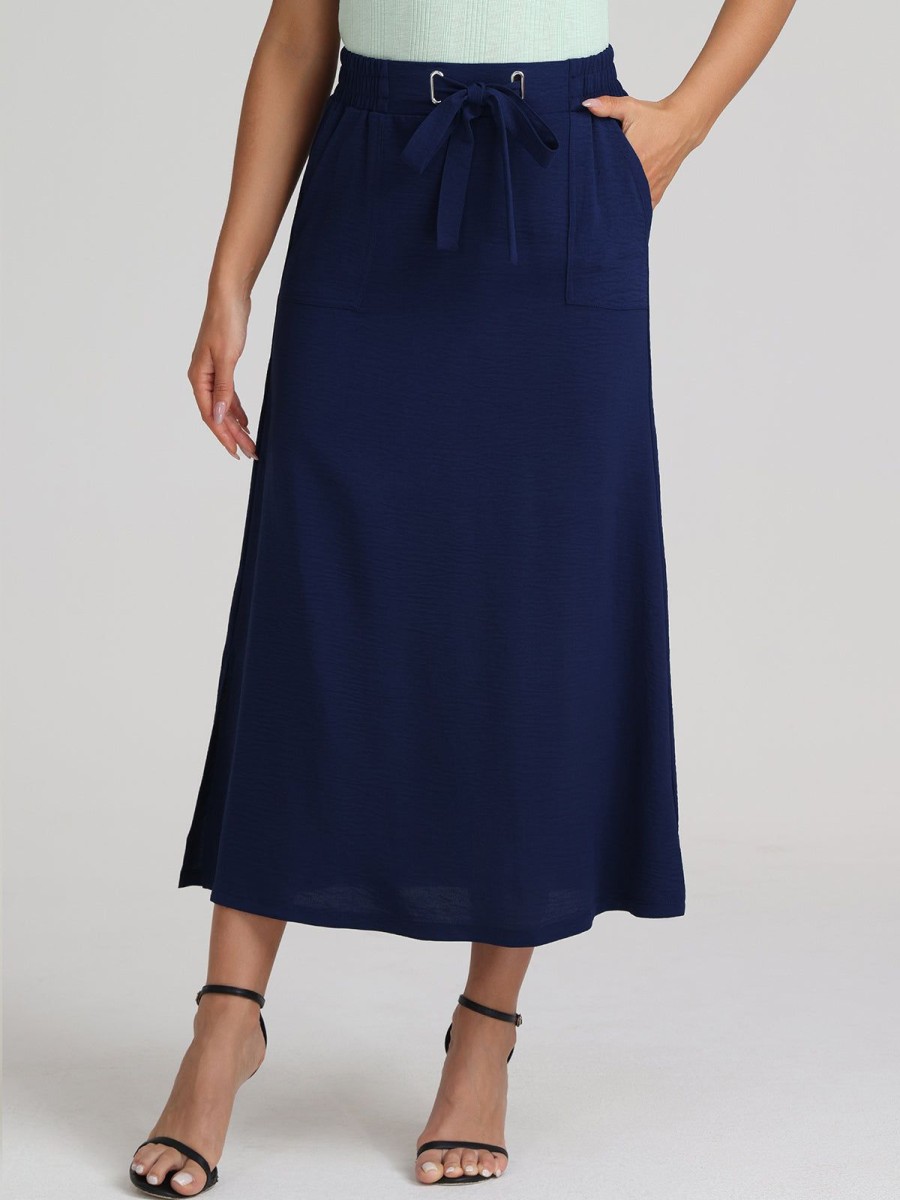 Women 89th + Madison Skirts | Tie Waist Midi Skirt