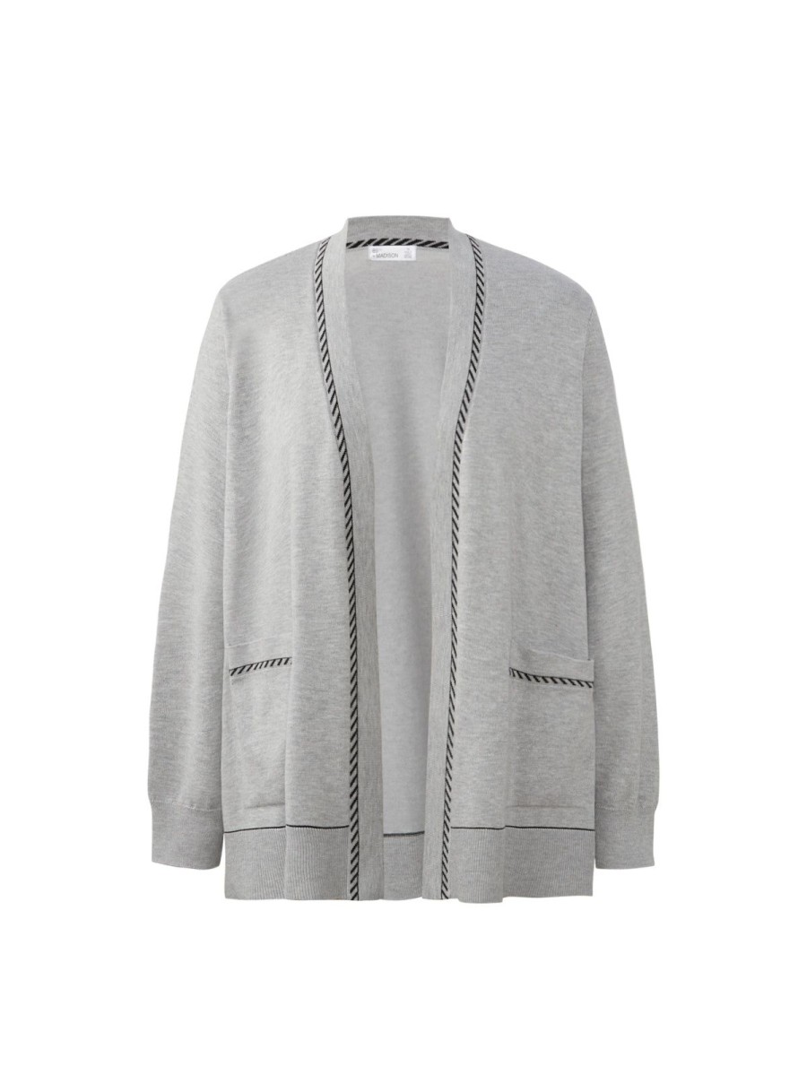 Women 89th + Madison Tops | Whip Stitch Open Cardigan