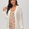 Women 89th + Madison Sweaters & Cardigans | Long Sleeve Mesh Cardigan