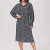 Women 89th + Madison Dresses | Floral Shirt Dress Small Gift Black