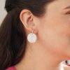 Women 89th + Madison Earrings | Marbled Earrings Cream