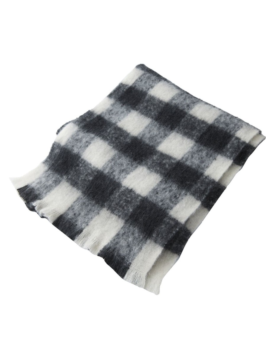 Women 89th + Madison Scarves | Plaid Brushed Scarf Checked