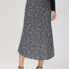 Women 89th + Madison Skirts | Floral Maxi Skirt Small Gift Black