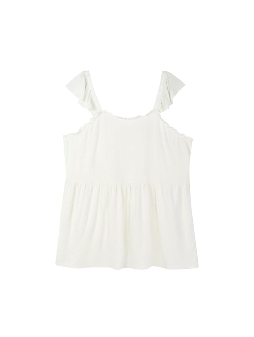 Women 89th + Madison Tops | Ruffle Sleeve Tank