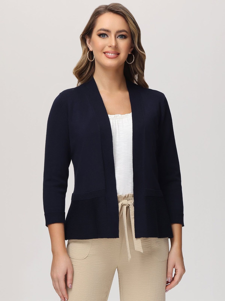 Women 89th + Madison Sweaters & Cardigans | Rib Open-Front Cardigan