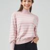 Women 89th + Madison Sweaters & Cardigans | Stripe Mockneck Pullover