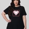 Women 89th + Madison Tops | Heart Graphic Tee Jet Black